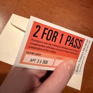 2 for 1 Royal Tyrell Museum Pass